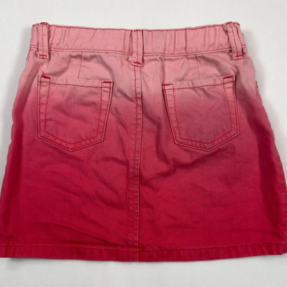 GYMBOREE Girls Ombre Denim Skirt Size 7‎ Pink Classic Preppy Casual